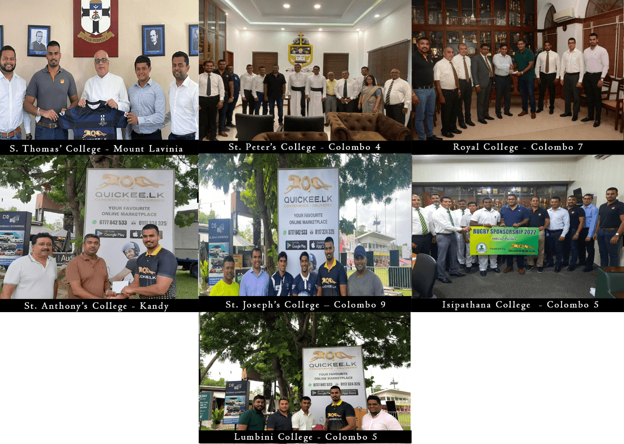 Quickee.lk empowers Sri Lanka Schools’ Rugby 2022